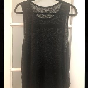 Lululemon sheer yoga tanks with side detail